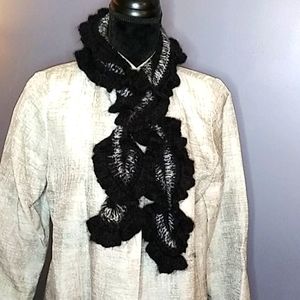 Zazou Luxe 39" Ruffled Knit Scarf